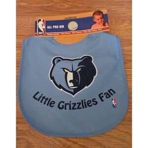 NBA Memphis Grizzlies Baby Bib All Pro NWT Basketball Washable